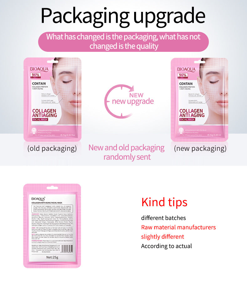 Foreign Trade  BIOAOUA Hyaluronic Acid Moisturizing Mask Moisturizing Brightening Hydrating Mask Skin Care Products Genuine Wholesale