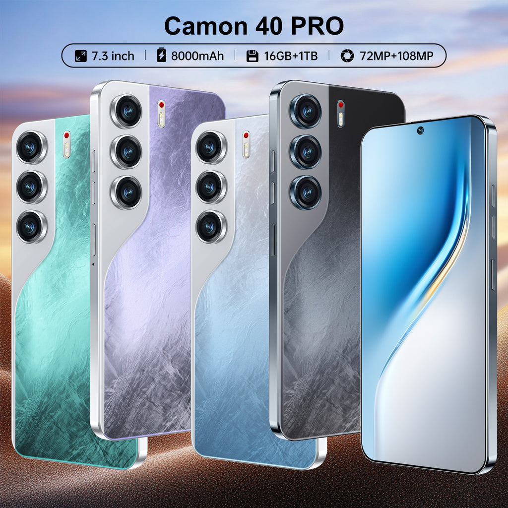 Hot-selling Popular Phone Camon40 Pro Android Phone7.3Large Screen16+1T Smartphones can replace