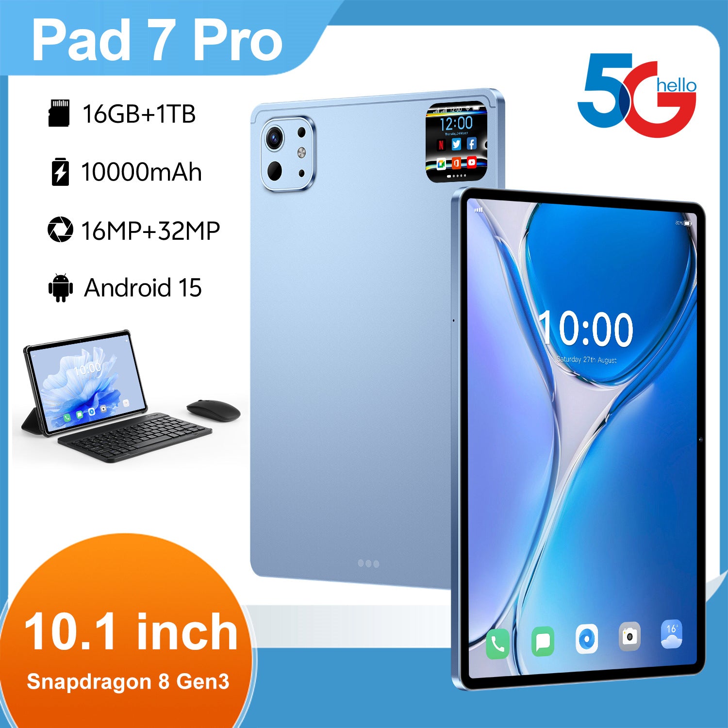 New Hot-Selling Tablet Computer10.1Inch Pro 13 Android16+1TB HD Screen Wholesale Southeast Asia
