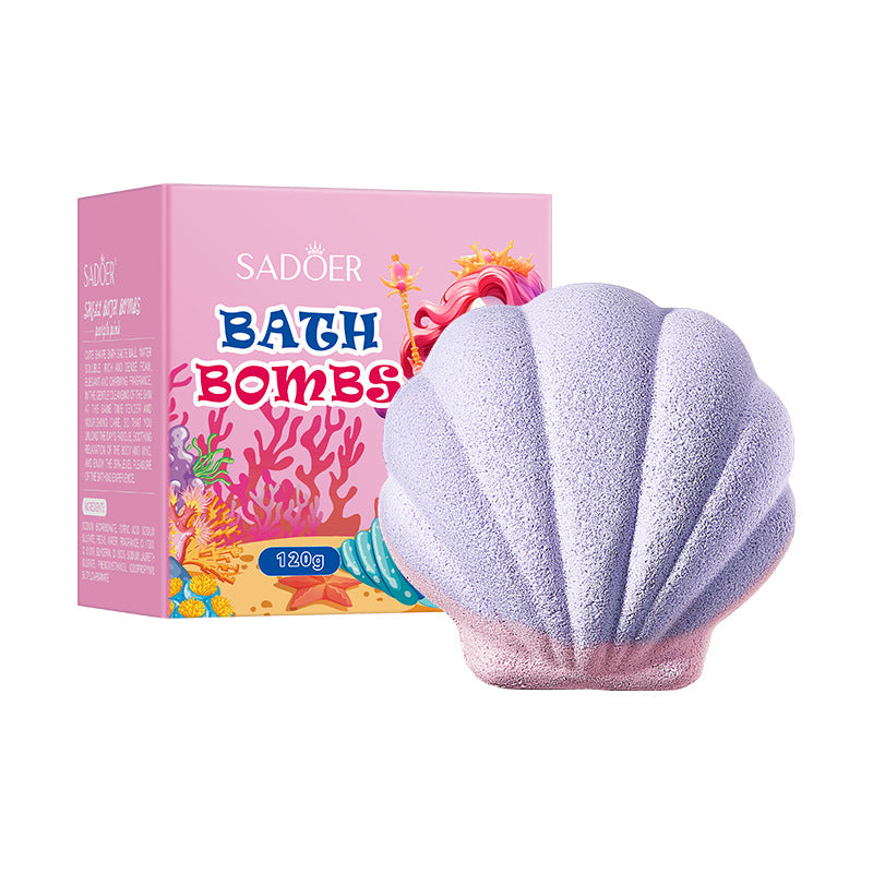 Shell Bath Salt Balls SADOER Deep Cleansing Body Bath Bath Salts Cross-Border Foreign Trade Wholesale
