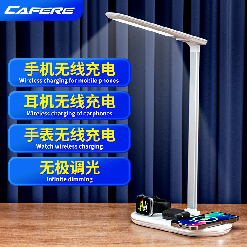 Private Model  Exclusive Eye Protection Desk Lamp10W15W Smart Wireless Charging Learning Special Lamp Gift Wholesale Factory
