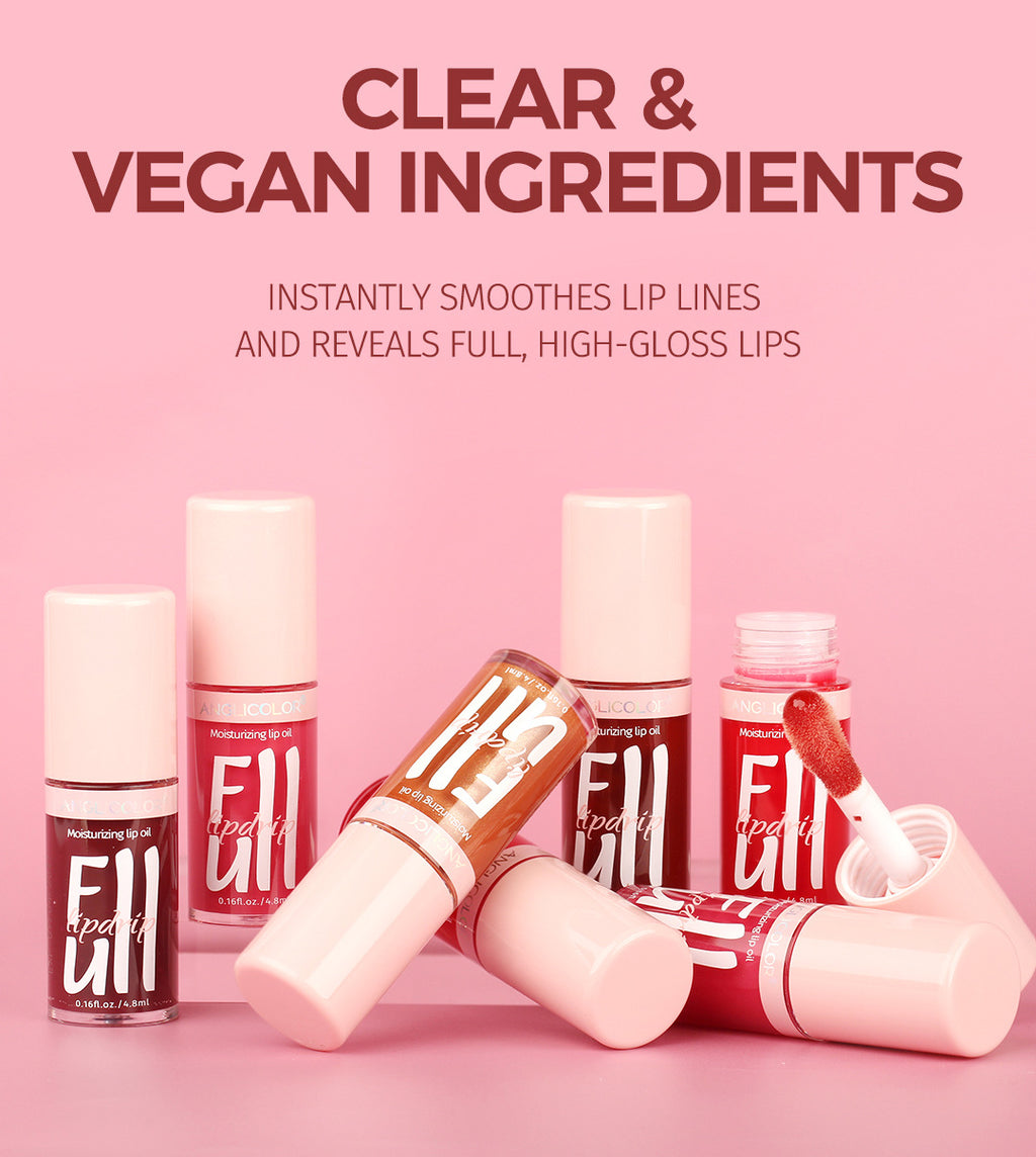 Anglicolor Temperature Changing Lip Oil Long-lasting Moisturizing Mirror Lip Gloss Plump Lips Color-changing Lip Glaze