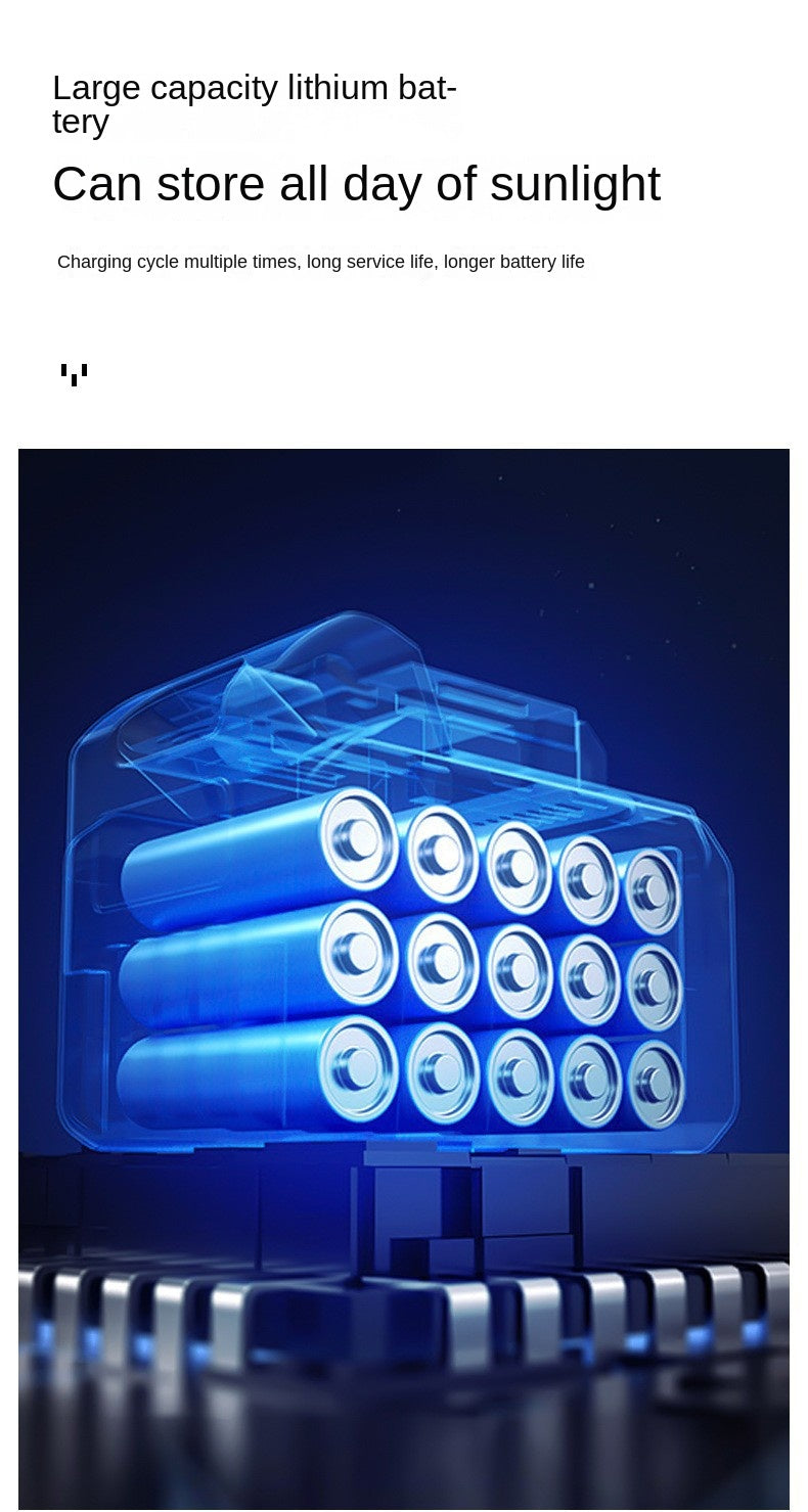 Solar Street Light Automatically Turns on After Dark, Rainy Day Power Supply, Ultra Bright Waterproof Household Solar Light