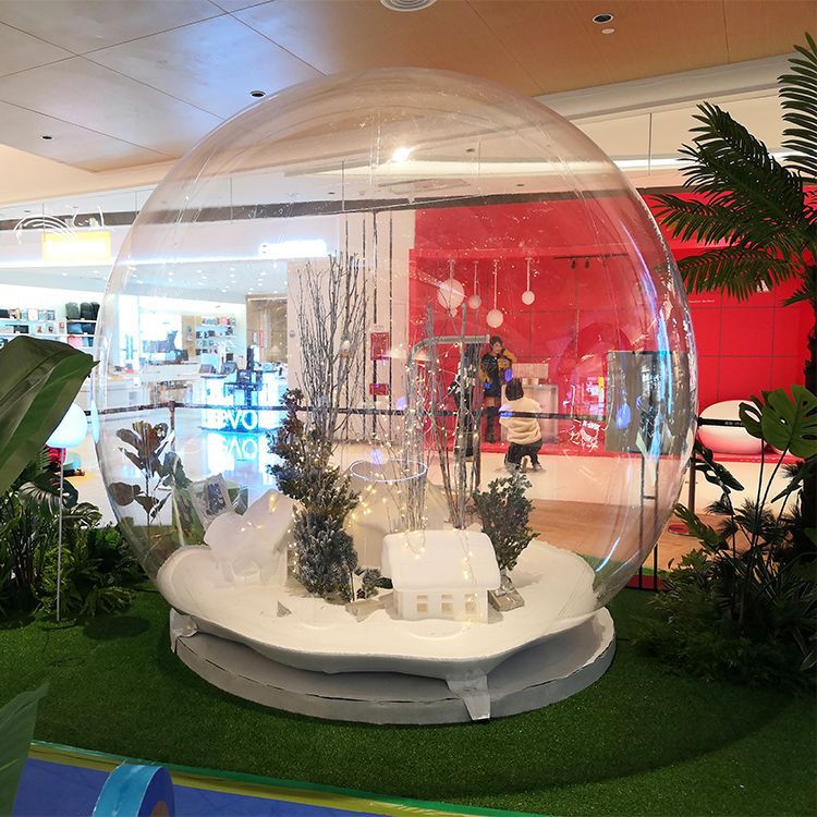 Transparent Inflatable Starry Sky Romantic Bubble House Hotel Outdoor Transparent Display Tent Famous Accommodation Crystal House Snow Globe