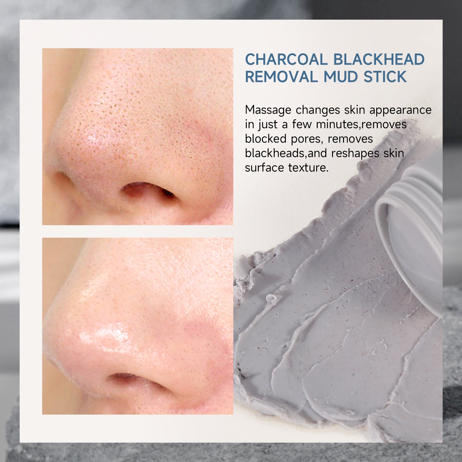 Exclusive Supply sheloves Bamboo Carbon Solid Mask Moisturizing Cleansing Remove Blackheads Oily Skin Smear Mud Mask Stick