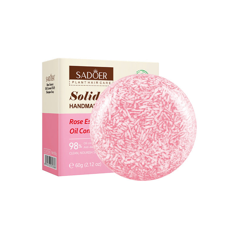 Full English Plant-Based Shampoo Soap60g SADOER Strengthen Hair Roots Deep Clean Hair Soap  Wholesale