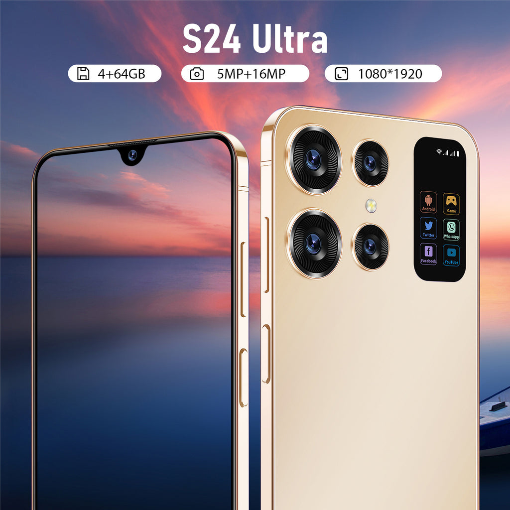 S24U+AliExpress7.0Large Screen Smartphone8+256G All-in-One Mobile Phone Source Work