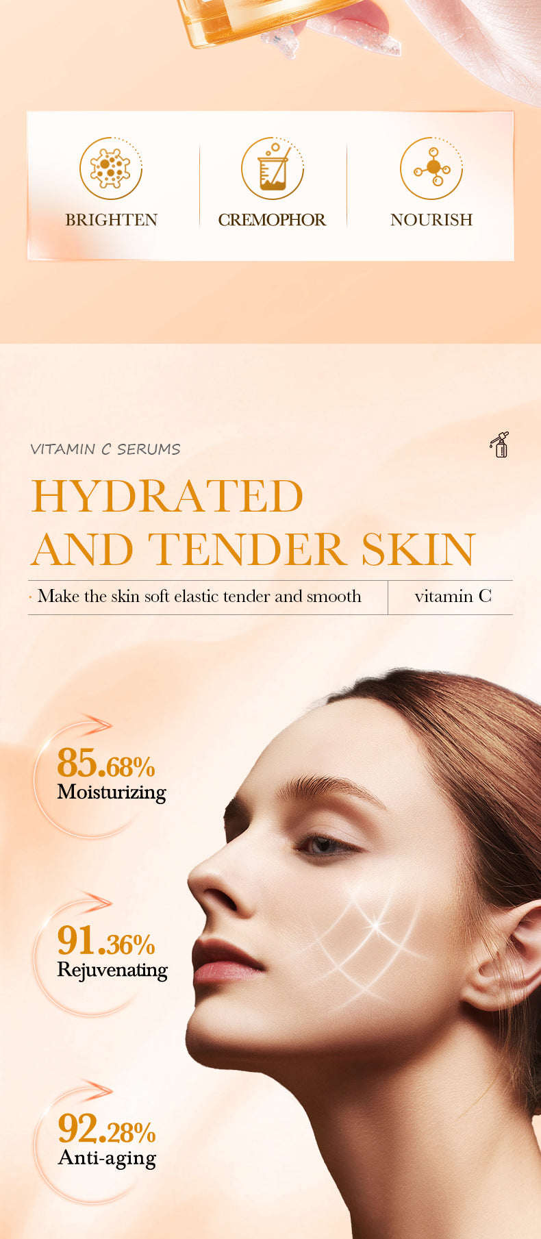 Full English Sakura Essence100ml SADOER Collagen elastic moisturizing essence  wholesale