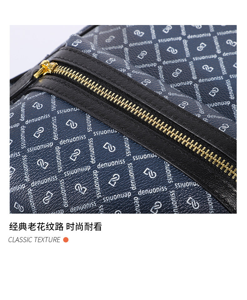 Trendy Fashion Bag for Women New Printed Handbag Retro Personality Stylish Color-Block Simple Shoulder Bag for Women