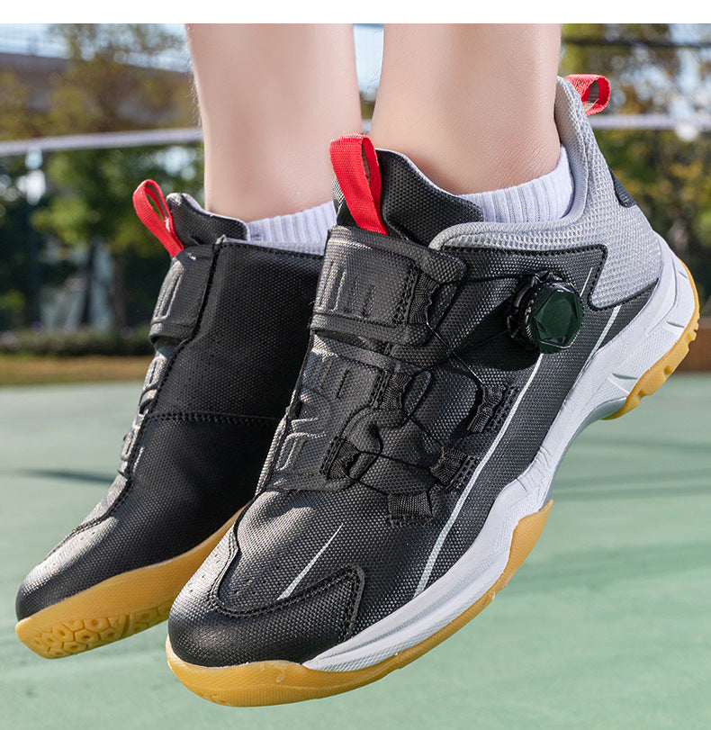 Men's Wear-Resistant Badminton Shoes Sports Shoes Large Size Couples Anti-Slip Shock Absorption Sneakers Women Breathable Lightweight Sports Shoes