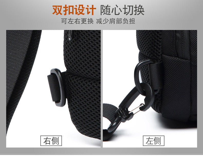 OZUKO Tactical Chest Bag Men's Crossbody Bag Waterproof Multifunctional High-end Outdoor Portable Bag Cycling Shoulder Bag