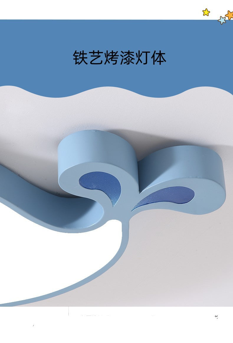 Nordic Style Simple Bedroom Light LED Ceiling Lamp Whale Creative Personality Study Room Cozy Modern Dining Room Lighting