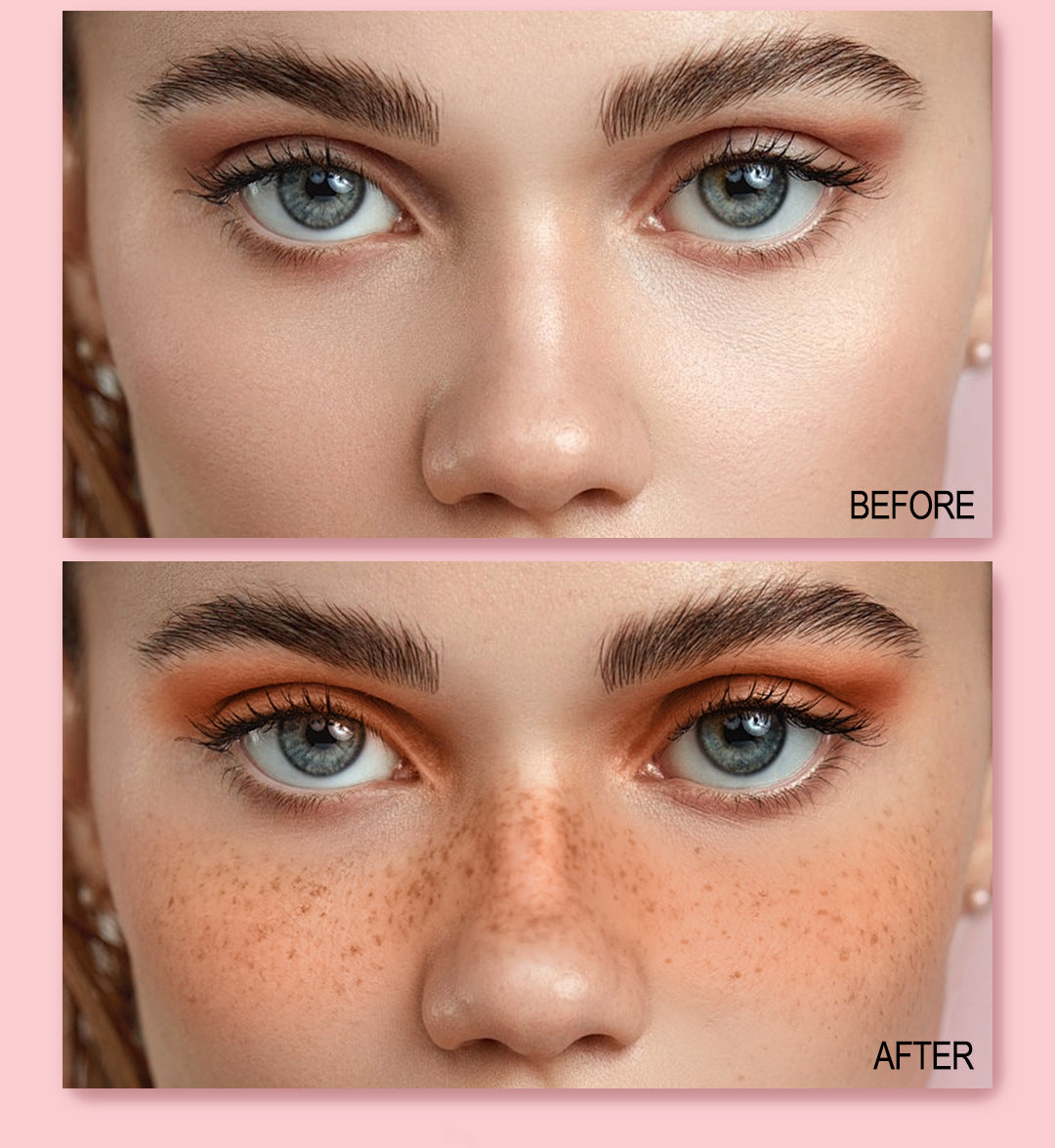 Dual-Head Freckle Pen Blush Liquid Two-in-One Natural Spot Enhancer Waterproof Long-Lasting Mole Spot Pen