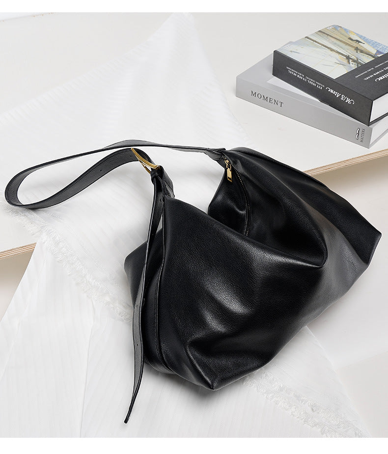 2024New Crossbody Bag Versatile Casual Women's Shoulder Bag Commuting Large Capacity Soft Leather Tote Bag