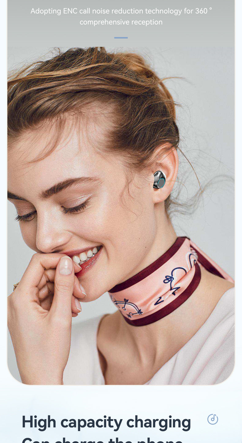 M48Digital Display Bluetooth Earbuds Ultra-Long Battery Life In-Ear Comfortable for Long Wear Private Model Wireless Bluetooth Earbuds Factory Wholesale