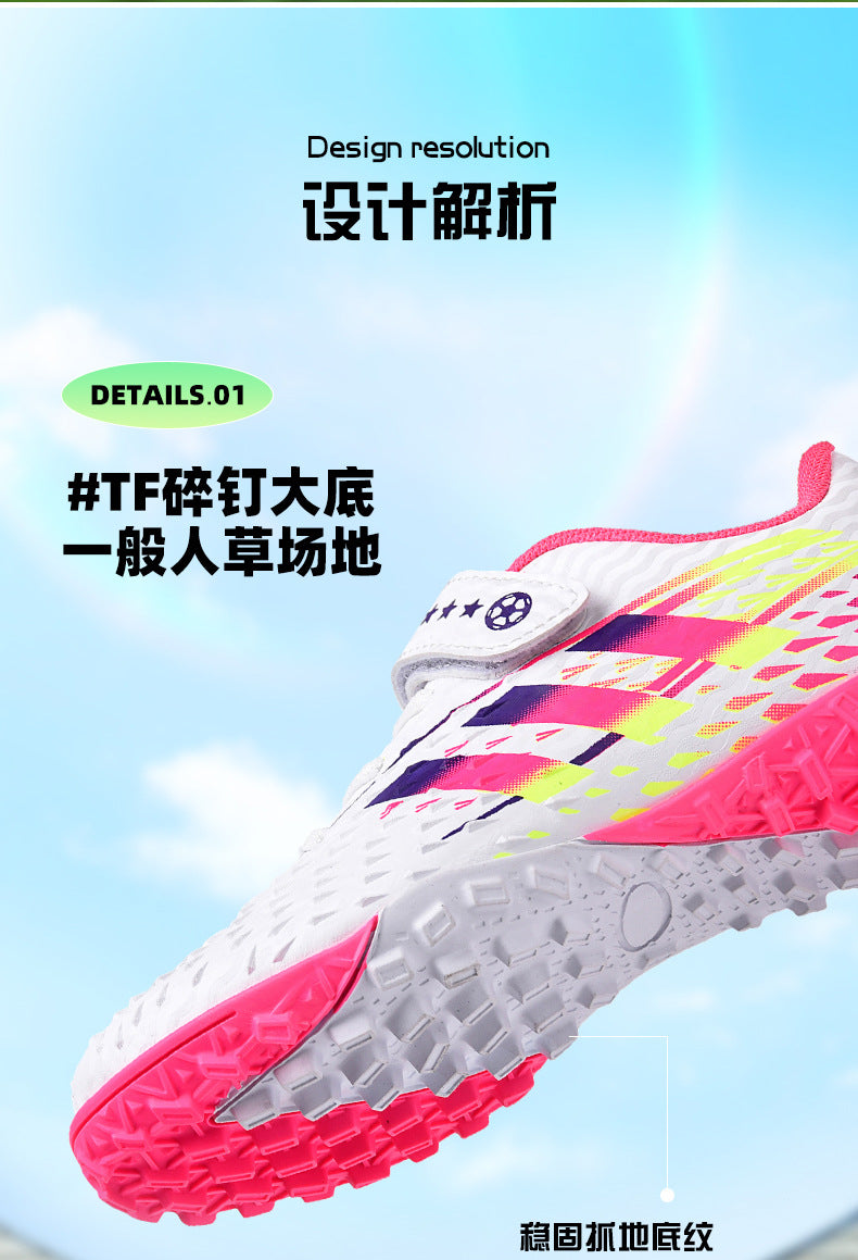 2025New Football Shoes for Men and Women, Medium and Large Children, Students, Long Spike Training Shoes, Youth Grass and Artificial Grass Field Sports