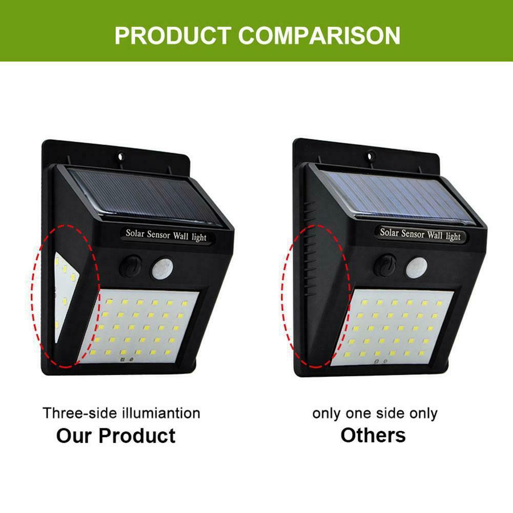 Solar Wall Light Outdoor Human Body Sensor Light Waterproof Garden Light20+5+5LED Corridor Light Emergency Light Street Light