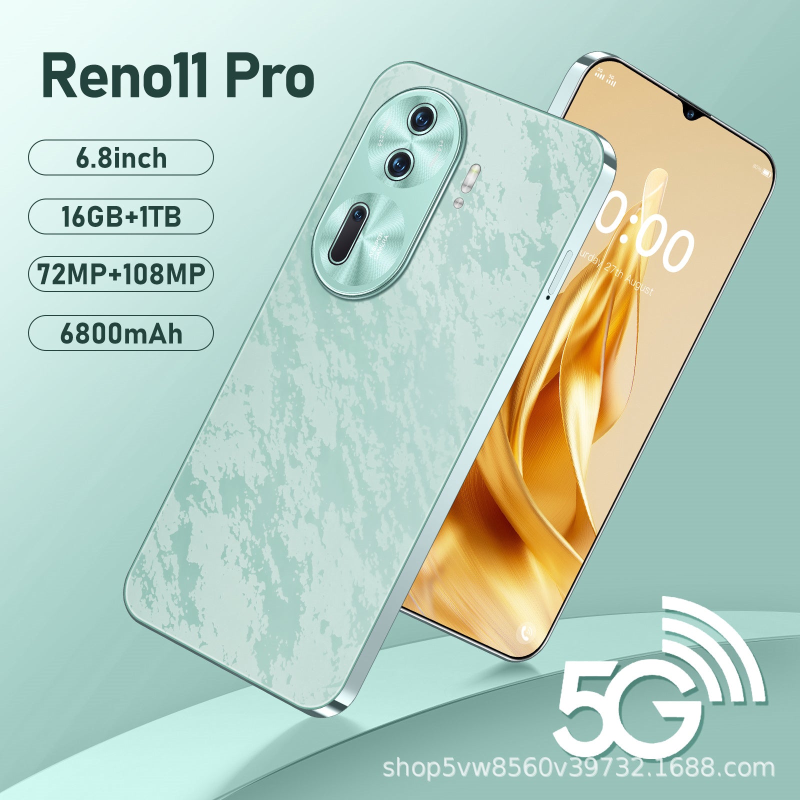 Hot Sale Reno11Proq Android Smartphone16+1T Source Factory Direct Sales