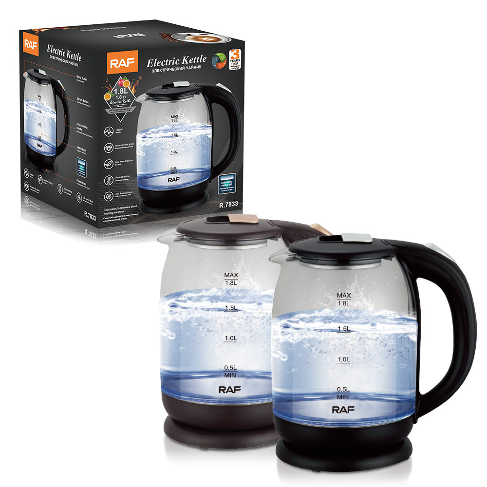 European Standard Glass Electric Kettle Household Electric Kettle Automatic Power-off Kettle Health Kettle Wholesale