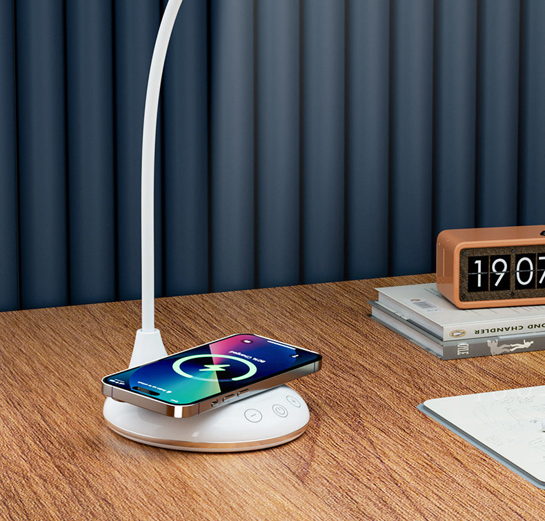 LED Desk Lamp Eye Protection Desk Student Bedroom Home Bedside Lamp Simple Business Desk Lamp Wireless Charging Desk Lamp Wholesale