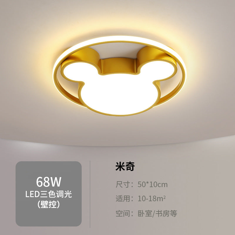 Children's Room Bedroom Lamp Boys Girls Pink Creative Cartoon Ceiling Lamp Cozy Romantic Room Lamp Master Bedroom Lamp