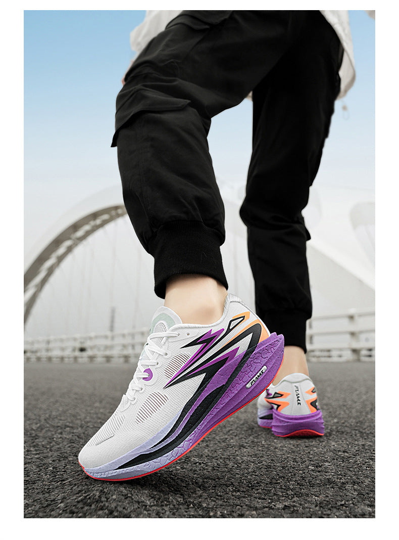 Summer New Style Fei Ran4Jacquard Breathable Comfortable Sports Men's Shoes Fashionable Lightweight Cushioned Wear-resistant Youth Running Shoes