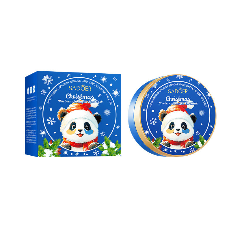 Christmas Blueberry Collagen Eye Mask SADOER Moisturizing Eye Mask Cross-Border Wholesale