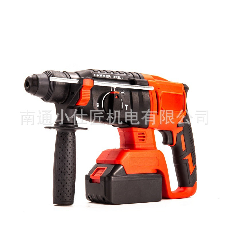 Manufacturer Supply Multi-Functional High-Power Lithium Electric Hammer Cross-Border Foreign Trade Industrial Grade Rechargeable Concrete Impact Electric Hammer