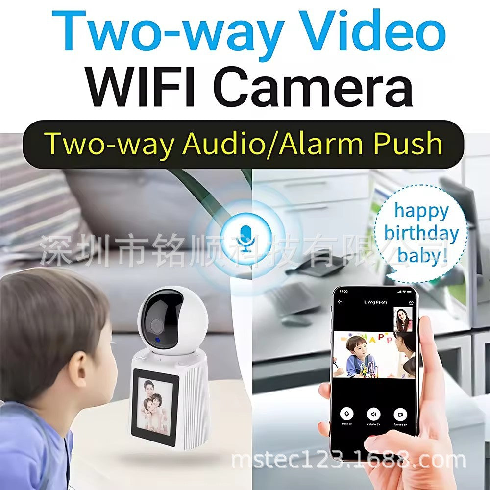 Two-way video call WiFiV380Camera for Home Indoor One-Key Call Visual Shaking Head Machine Night Vision