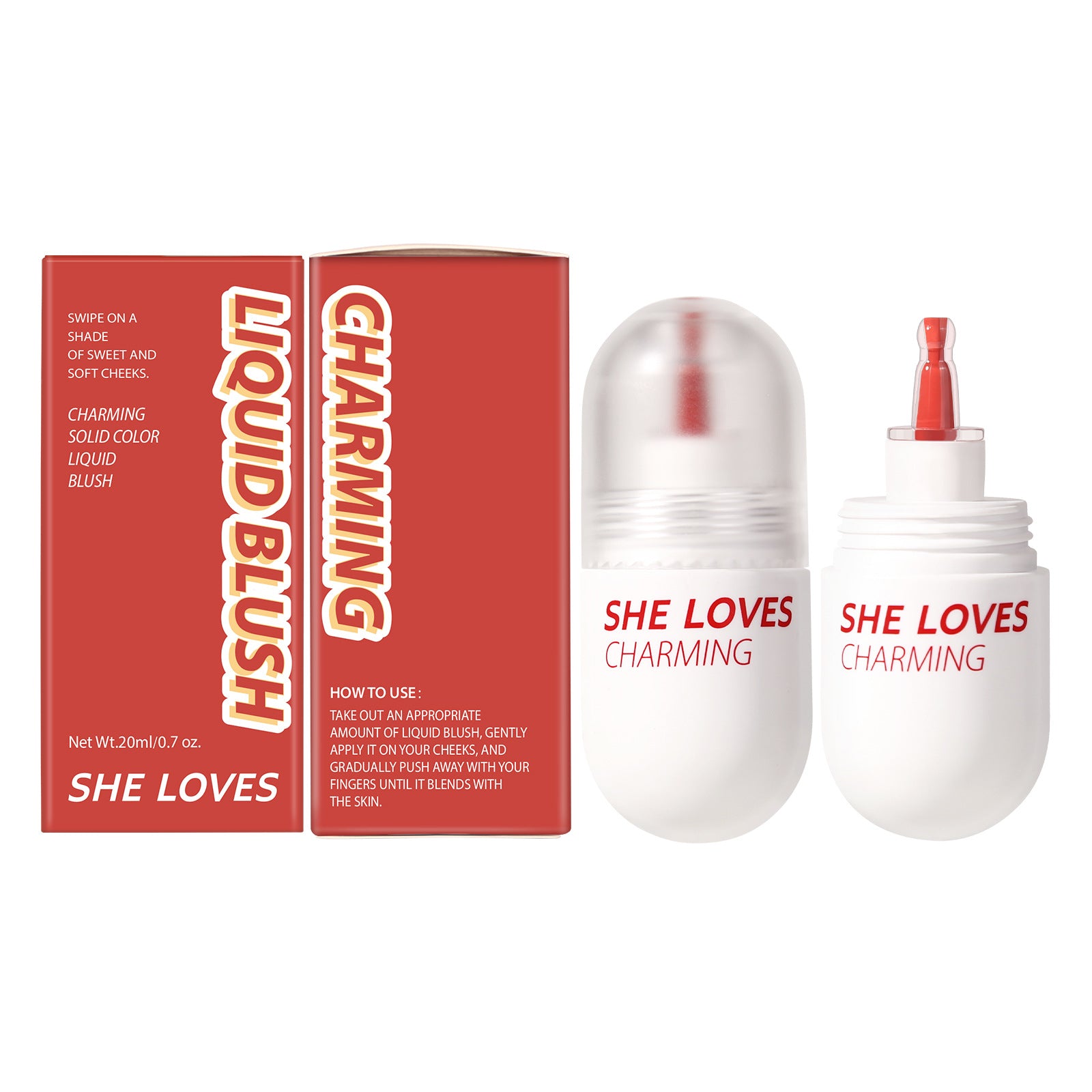 Exclusive Supply sheloves Liquid Blush Lip and Cheek Multi-use Expanding and Shrinking Color Sunburn Blush Liquid Wholesale