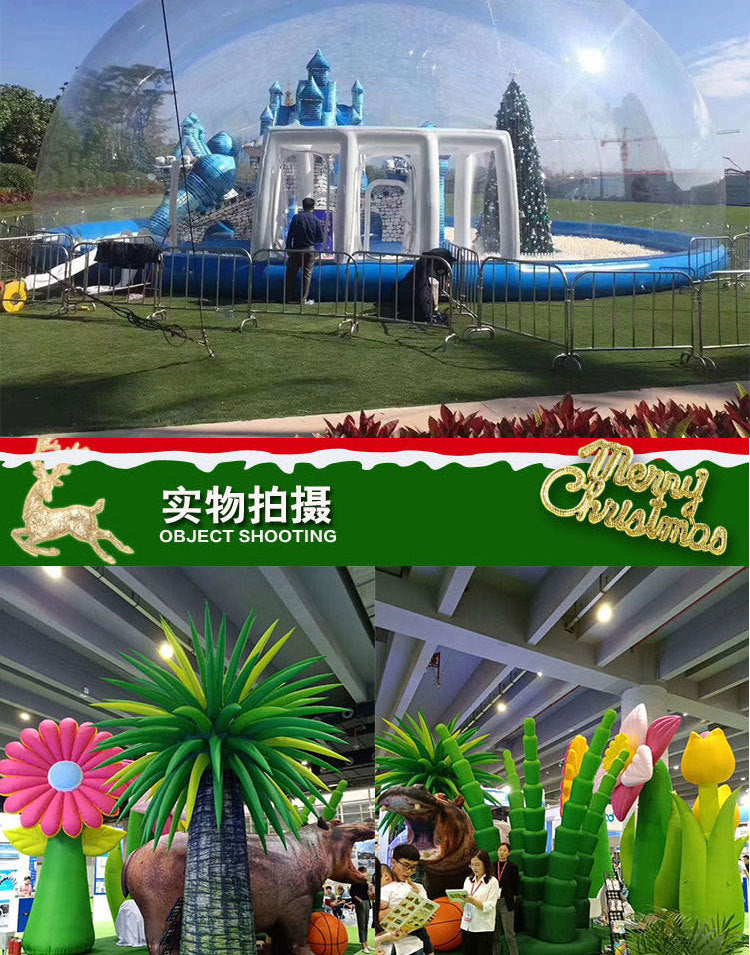 Transparent Inflatable Starry Sky Romantic Bubble House Hotel Outdoor Transparent Display Tent Famous Accommodation Crystal House Snow Globe