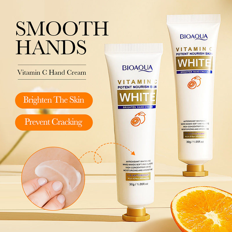 VC Whitening Hand Cream BIOAOUA Vitamin C Moisturizing Anti-Chap Nourishing Cross-Border Wholesale