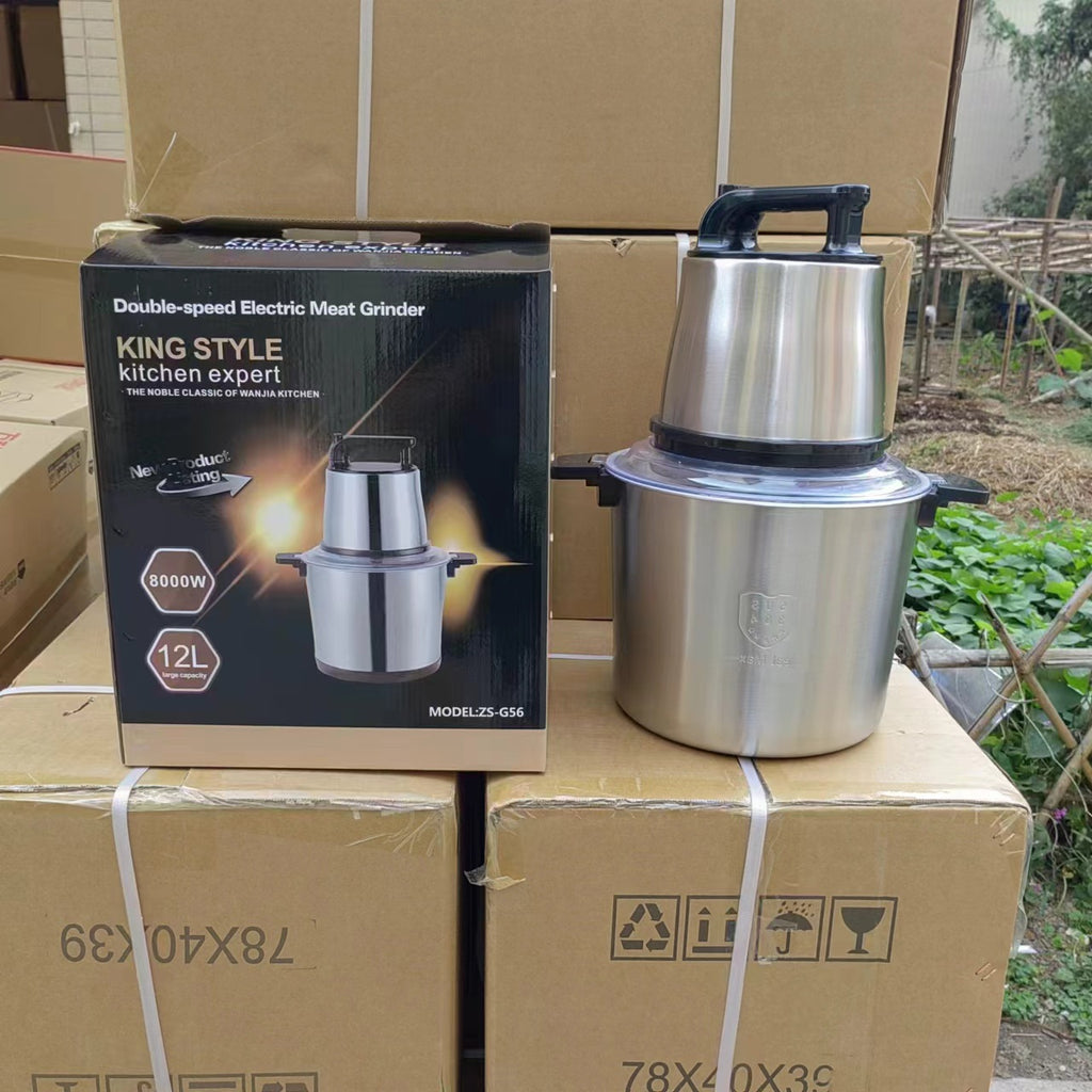 Fufu machine 8L Electric Meat Grinder Small Multi-Functional Meat Mincer Food Processor Blender