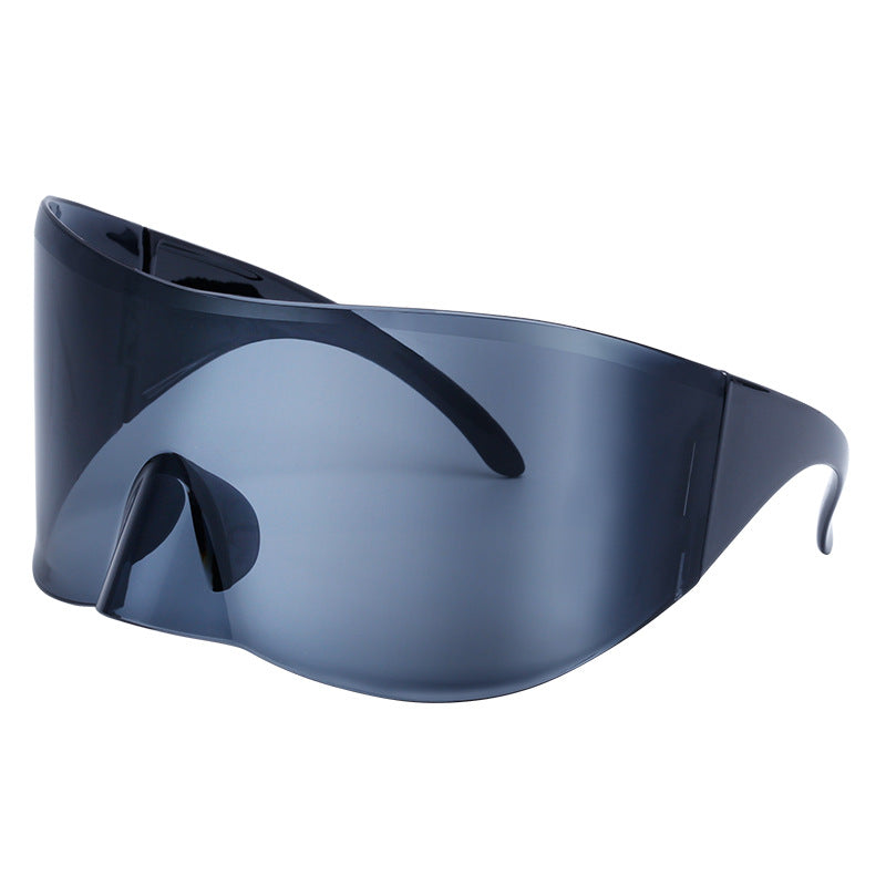 Outdoor Cycling Mercury Sunglasses for Women, European and American Style, Large Frame, Sun Protection Sunglasses for Men, Sports Windproof Glasses shades