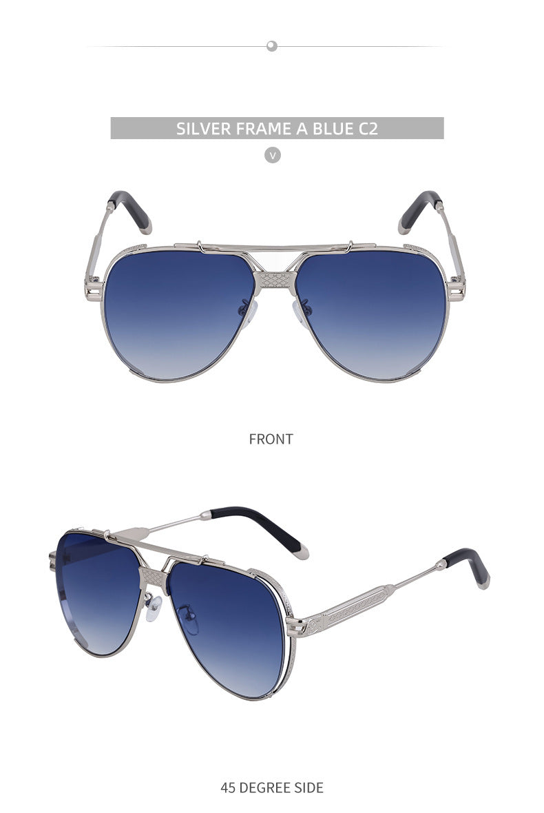 Double Bridge Toad Glasses Men's European and American Fashion Punk Style Sunglasses Outdoor Sports Sun Protection Glasses sunglasses