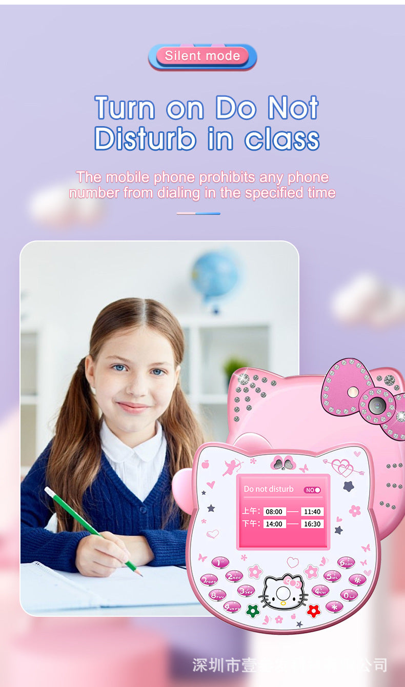 i168Mini Button Straight New Model Mini Hellokitty Small Phone Hot Sale Cartoon Cute