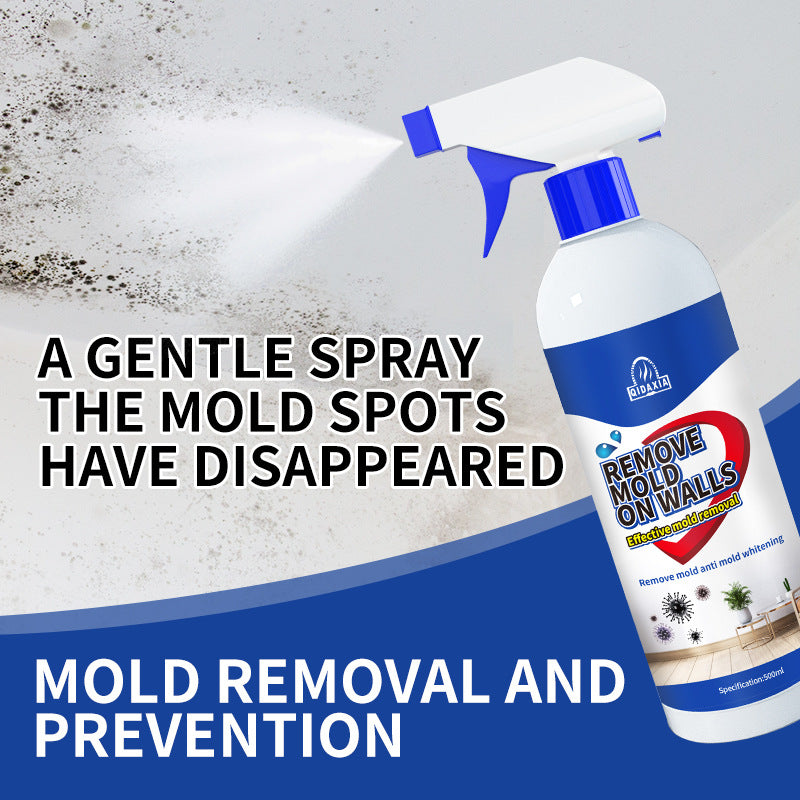 Mildew Remover for Walls, Household White Wall Tile Grout Mildew Remover Spray, Wall Mold Spot Cleaner