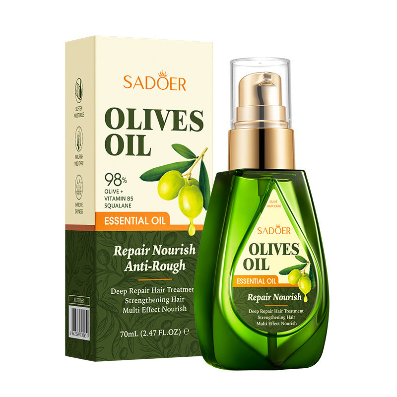 Full English Olive Hair Care Essential Oil70ml SADOER Qihuan Shiny Smooth Hair Conditioner  Wholesale