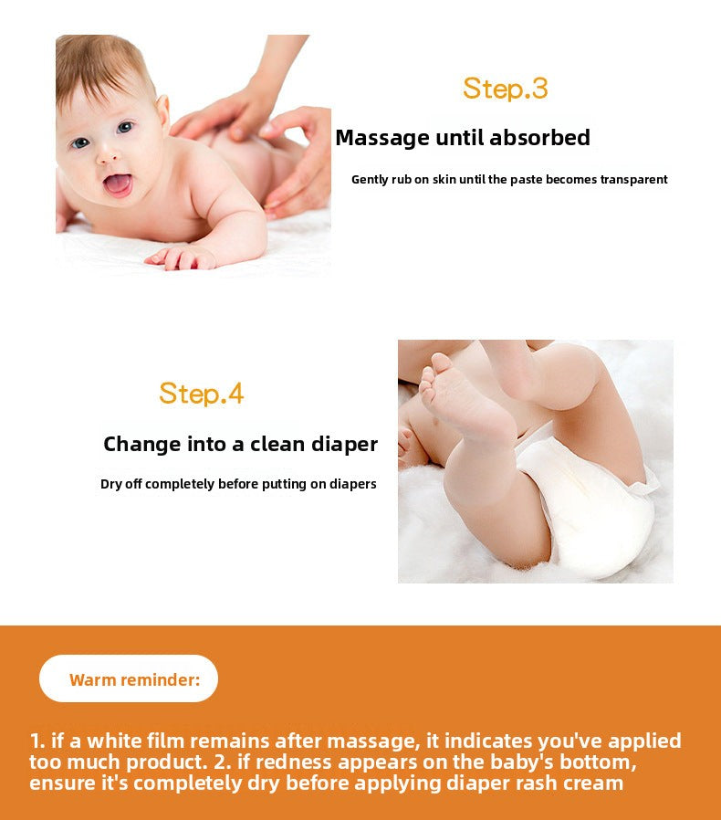 ukepoe Baby Diaper Rash Cream Newborn Red PP Care Processing Improve Butt Redness Baby Diaper Rash Cream OEM