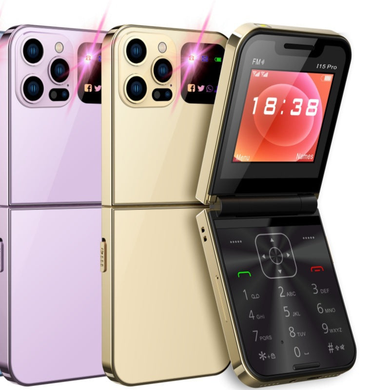 Mobile Phone i15 pro Dual SIM Non-Smartphone Flip Phone Button Elderly Phone2G Mobile Phone