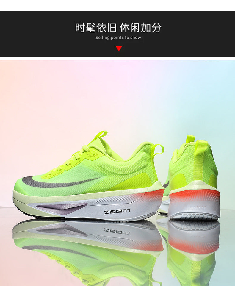 2025Plus Size Sports Shoes Racing Training Carbon Plate Sports Shoes Lightweight Men and Women Autumn Running Shoes