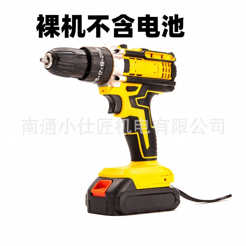Cross-Border Dropshipping One Battery One Charger Multi-Specification Function Hand Drill Household Drilling Handheld Impact Drill Household