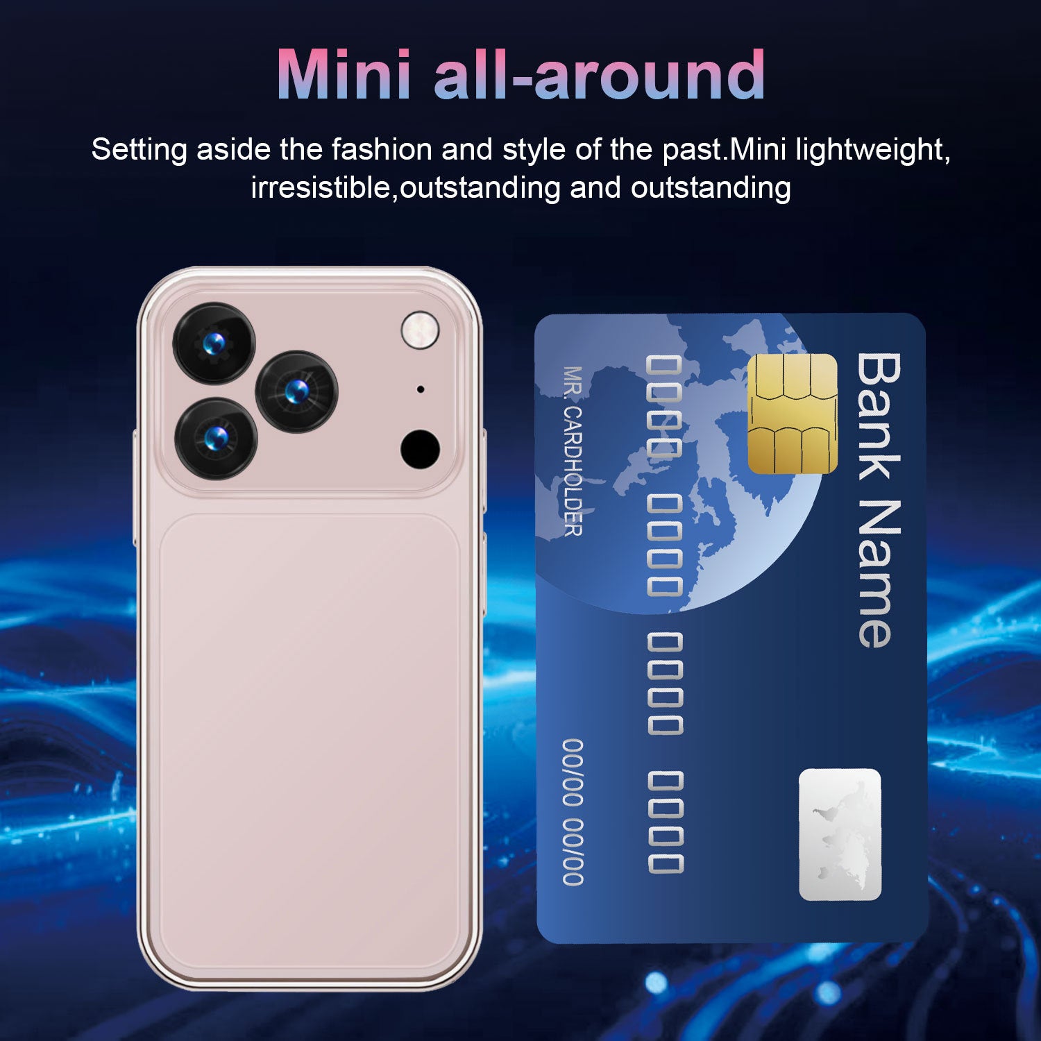 Hot Selling Product Mini i17Mini Smartphone4+64G All-Network Dual-SIM Dual-Standby Android mini Mobile Phone