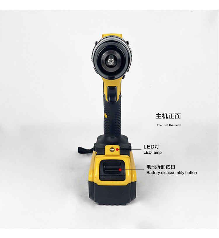 DW791Impact drill13mm Multifunctional Lithium Electric Drill Rechargeable Lithium Battery Electric Screwdriver Full Set