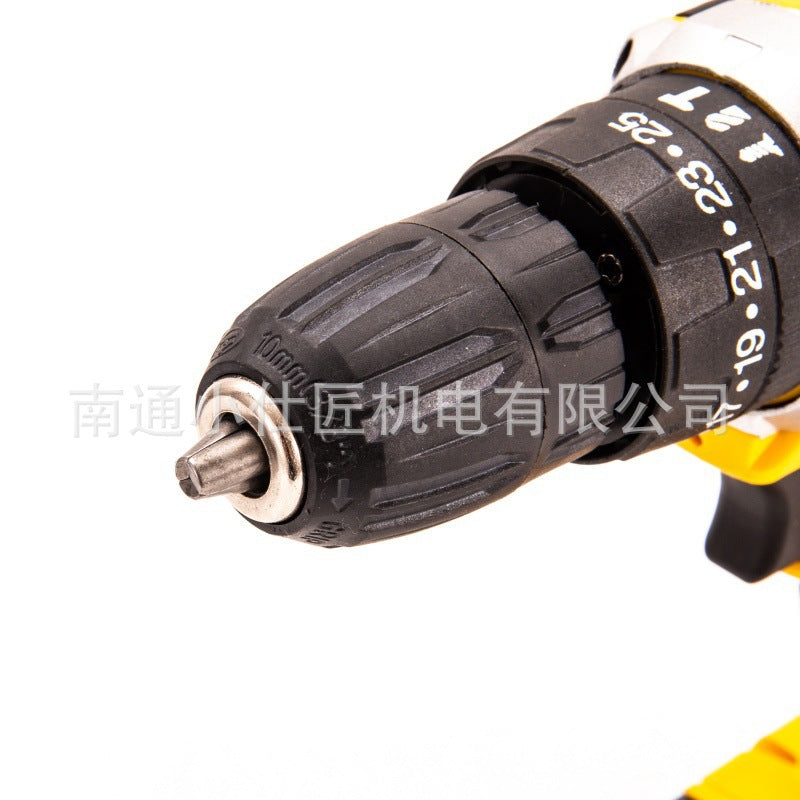 Custom Cross-Border Trade Brushless Electric Drill Dual-Speed Impact Electric Screwdriver Small Power Tool Set