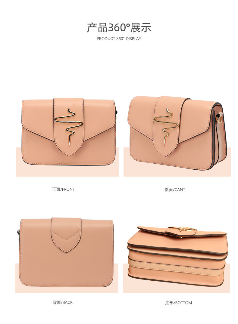 Summer Fashion Simple Versatile Large Capacity Single Shoulder Women's Bag Leather Crossbody Ladies Textured Small Square Bag In Stock Wholesale