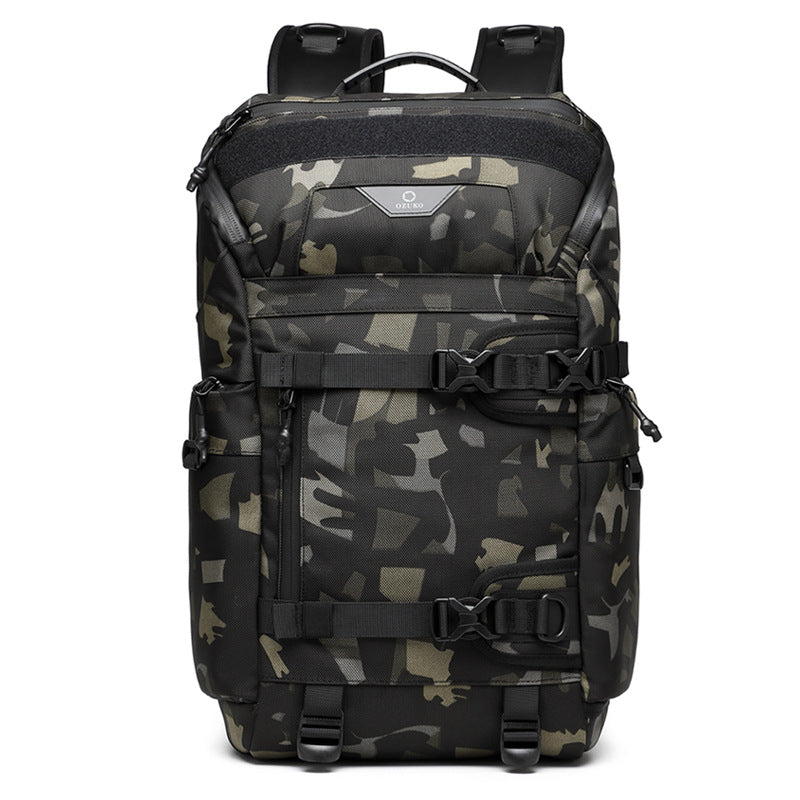OZUKO Tactical Backpack Men's Computer Bag Waterproof Camouflage Large Capacity Outdoor Sports Cycling Commuting Backpack