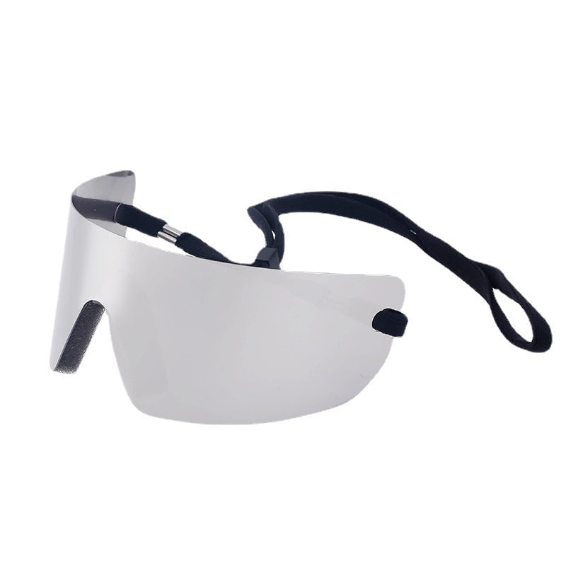 Big talker Y2K Sunglasses for Women, Sun Protection, Cycling, Sports, Windproof, Sunglasses, European and American Style, Frameless, One-piece Glasses, Men's Glasses