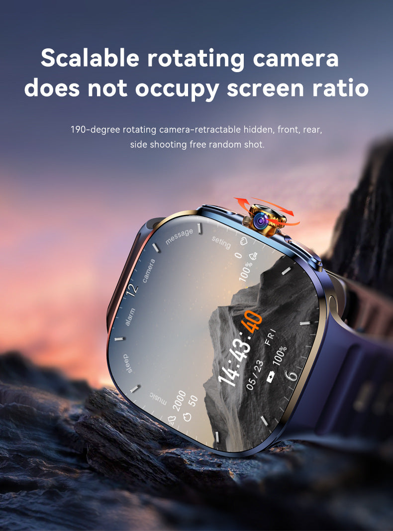 M99Smart Watch5G SIM Card Global Comm Google Store APP Download2.14inch Full Screen Touch Dual System