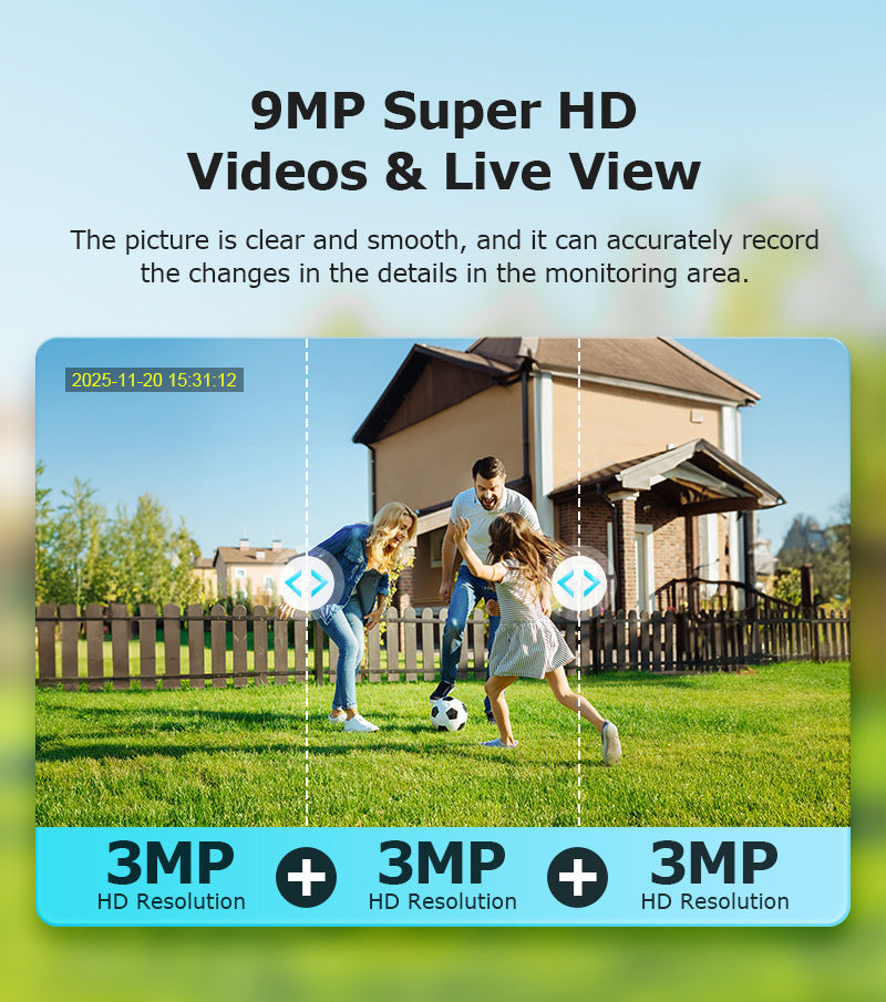 New Product AOV Solar Camera Trinocular Solar Camera9MP High Definition Full Color AOV Camera